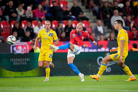 UEFA Nations League, Czech Republic vs Ukraine: Czech Republic's Vaclav Cerny attempts a shot at goal
